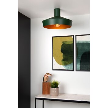 Lucide CARDIFF Plafondlamp Groen, 1-licht