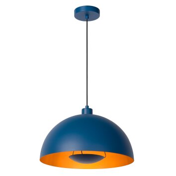Lucide SIEMON Hanglamp Blauw, 1-licht