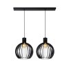 Lucide MIKAELA Hanglamp Zwart, 2-lichts