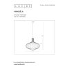 Lucide MANUELA Hanglamp Groen, 1-licht