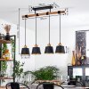 Tatodere Hanglamp Bruin, Zwart, 4-lichts