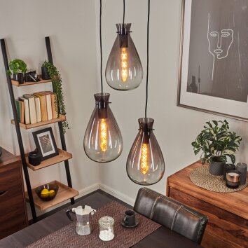 Brolla Hanglamp Zwart, 3-lichts