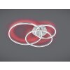 Trio-Leuchten Winona Plafondlamp LED Nikkel mat, 2-lichts, Afstandsbediening, Kleurwisselaar