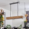 Olomouc Hanglamp Natuurlijke kleuren, Zwart, 4-lichts