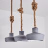 Colombier Hanglamp Grijs, Natuurlijke kleuren, 3-lichts