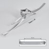 Bernese Plafondlamp LED Nikkel mat, 3-lichts
