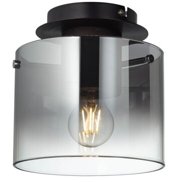 Brilliant Beth Plafondlamp Zwart, 1-licht