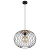 Globo LACKY Hanger Hout licht, Zwart, 1-licht