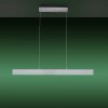 Leuchten-Direkt LOLAsmart-NILA Hanglamp LED Aluminium, 2-lichts, Afstandsbediening, Kleurwisselaar