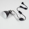 Brienz Klemlamp Chroom, Zwart, 1-licht