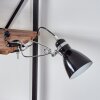 Brienz Klemlamp Chroom, Zwart, 1-licht