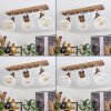 Orny Plafondlamp Bruin, Wit, 3-lichts