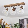 Orny Plafondlamp Bruin, Wit, 3-lichts