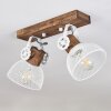 Orny Plafondlamp Bruin, Wit, 2-lichts
