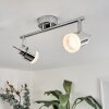 Morges Plafondlamp LED Chroom, 2-lichts