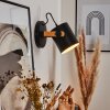 Rebbenas Muurlamp Natuurlijke kleuren, Zwart, 1-licht