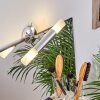 Morges Spiegellamp LED Donkerbruin, Nikkel mat, 2-lichts