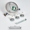 Morges Plafondlamp LED Chroom, 3-lichts