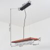 Versoix Hanglamp LED Chroom, Zwart, 1-licht
