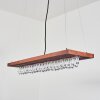 Versoix Hanglamp LED Chroom, Zwart, 1-licht
