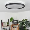 Buris Plafondlamp LED Zwart, Wit, 1-licht, Afstandsbediening