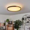 Buris Plafondlamp LED Zwart, Wit, 1-licht, Afstandsbediening