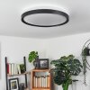 Buris Plafondlamp LED Zwart, Wit, 1-licht, Afstandsbediening