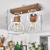 Orny Plafondlamp Bruin, Wit, 2-lichts