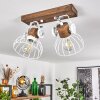 Orny Plafondlamp Bruin, Wit, 2-lichts