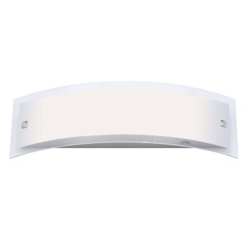 Brilliant Elysee Muurlamp roestvrij staal, 2-lichts