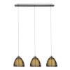 Brilliant Relax Hanglamp Brons, Chroom, 3-lichts