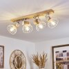 Orny Plafondlamp Natuurlijke kleuren, Wit, 4-lichts