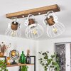 Orny Plafondlamp Hout donker, Wit, 3-lichts