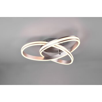 Trio-Leuchten Yara Plafondlamp LED Nikkel mat, 1-licht
