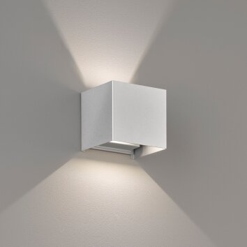 Fischer-Honsel Wall Muurlamp LED Zilver, 2-lichts