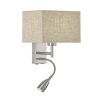 Fischer-Honsel Dream Muurlamp Nikkel mat, 1-licht
