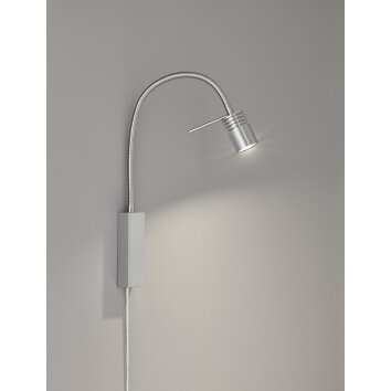 Fischer-Honsel River Tafellamp LED Nikkel mat, 1-licht