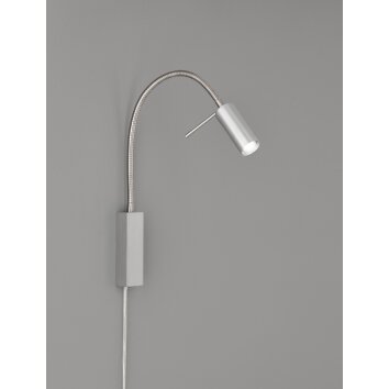 Fischer-Honsel River Tafellamp LED Nikkel mat, 1-licht
