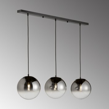 SCHÖNER-WOHNEN-Kollektion Mirror Hanglamp Zwart, 3-lichts