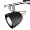FHL-easy Gemma Plafondlamp Chroom, Zwart, 2-lichts