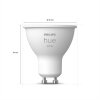 Philips Hue White LED GU10 5,2 Watt 2700 Kelvin 400 Lumen