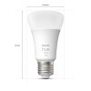Philips Hue White LED E27 9,5 Watt 2700 Kelvin 1050 Lumen