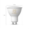 Philips Hue White Ambiance LED GU10 5 Watt 2200 - 6500 Kelvin 250 Lumen