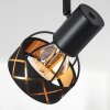 Tarasp Plafondlamp Zwart, 2-lichts