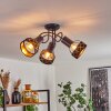Tarasp Plafondlamp Zwart, 3-lichts