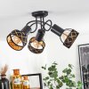 Tarasp Plafondlamp Zwart, 3-lichts