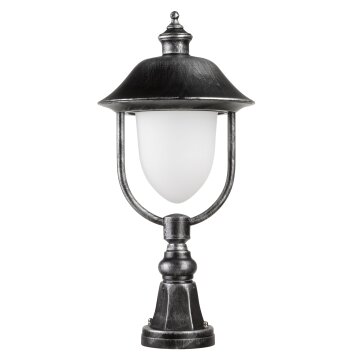 LCD Nabburg Sokkellamp LED Zwart, Zilver, 1-licht