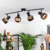 Tarasp Plafondlamp Zwart, 4-lichts