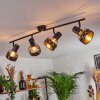 Tarasp Plafondlamp Zwart, 4-lichts