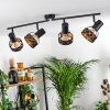 Tarasp Plafondlamp Zwart, 4-lichts